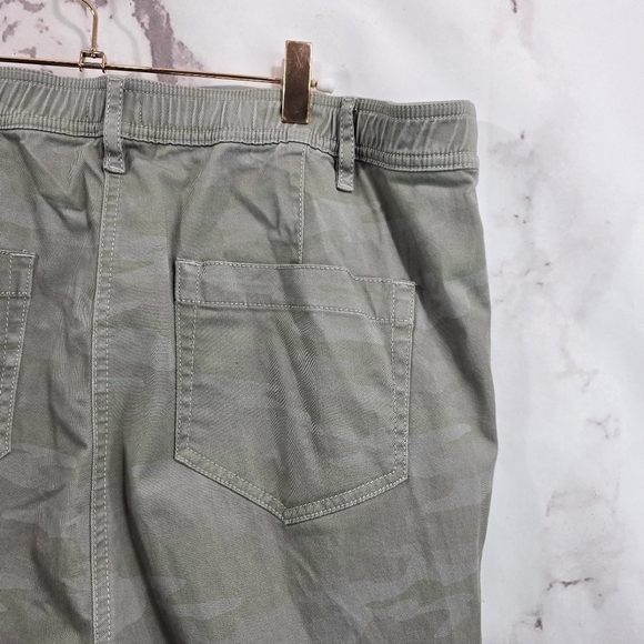 J Jill Pants Women 18 Tall Camo Gray Green Washed Sage Chino Khaki Straight - Picture 10 of 10